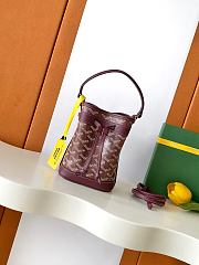 GOYARD | Petit Flot Mini – Bucket Bag Chevron Canvas In Burgundy - 3