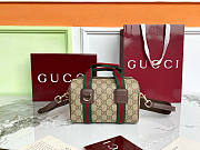 GUCCI | Mini GG handbag Beige and dark brown soft - 1