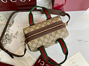 GUCCI | Mini GG handbag Beige and dark brown soft - 5