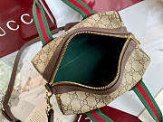 GUCCI | Mini GG handbag Beige and dark brown soft - 4