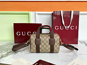 GUCCI | Mini GG handbag Beige and dark brown soft - 3