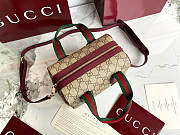 GUCCI | Mini GG handbag Burgundy and dark brown soft - 5