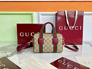 GUCCI | Mini GG handbag Burgundy and dark brown soft - 4