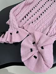 Valentino Wool Ruffle Sleeve Sweater In Pink - 2