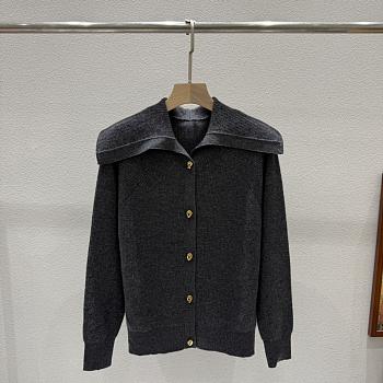 Bottega Veneta Woolen Button Knitwear In Black