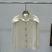 Bottega Veneta Woolen Button Knitwear In White - 1