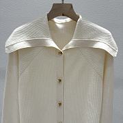 Bottega Veneta Woolen Button Knitwear In White - 5