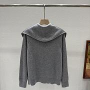 Bottega Veneta Woolen Button Knitwear In Gray - 6
