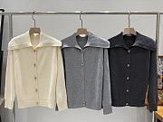 Bottega Veneta Woolen Button Knitwear In Gray - 5