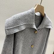 Bottega Veneta Woolen Button Knitwear In Gray - 4
