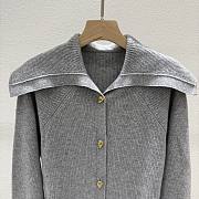 Bottega Veneta Woolen Button Knitwear In Gray - 2
