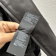 Loewe wide-leg motorcycle leather jacket in black - 2