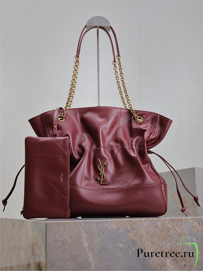 YSL | Jamie Shopping In Lambskin BorDeaux - 1