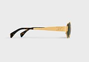 CELINE | Triomphe Metal 01 sunglasses in Metal Green  - 5