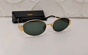 CELINE | Triomphe Metal 01 sunglasses in Metal Green  - 4
