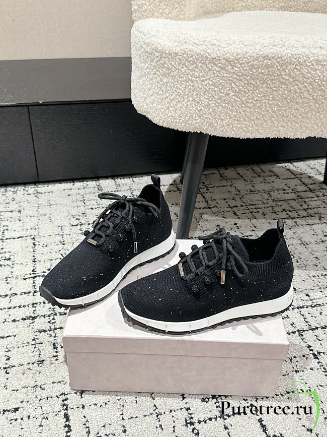 Jimmy Choo Knit Socks Casual Sneakers 01 - 1