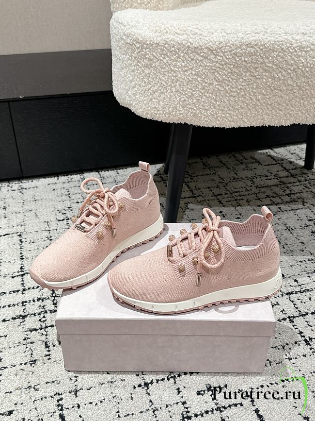 Jimmy Choo Knit Socks Casual Sneakers 03 - 1