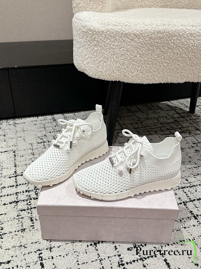 Jimmy Choo Knit Socks Casual Sneakers 04 - 1