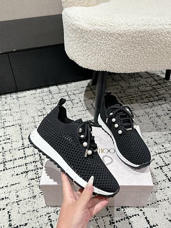 Jimmy Choo Knit Socks Casual Sneakers 05