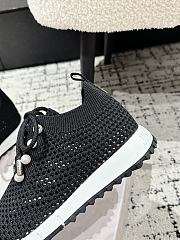 Jimmy Choo Knit Socks Casual Sneakers 05 - 3