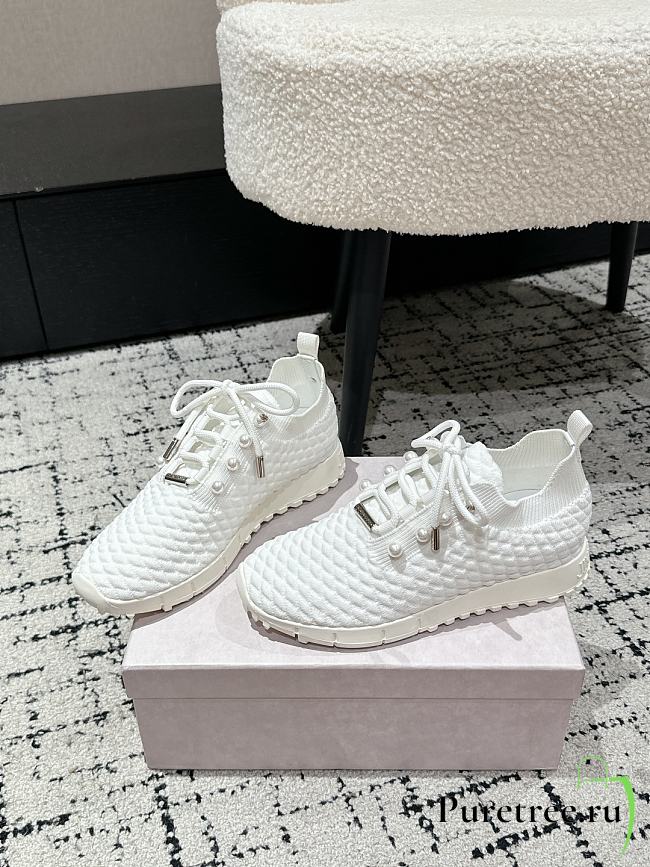 Jimmy Choo Knit Socks Casual Sneakers 06 - 1