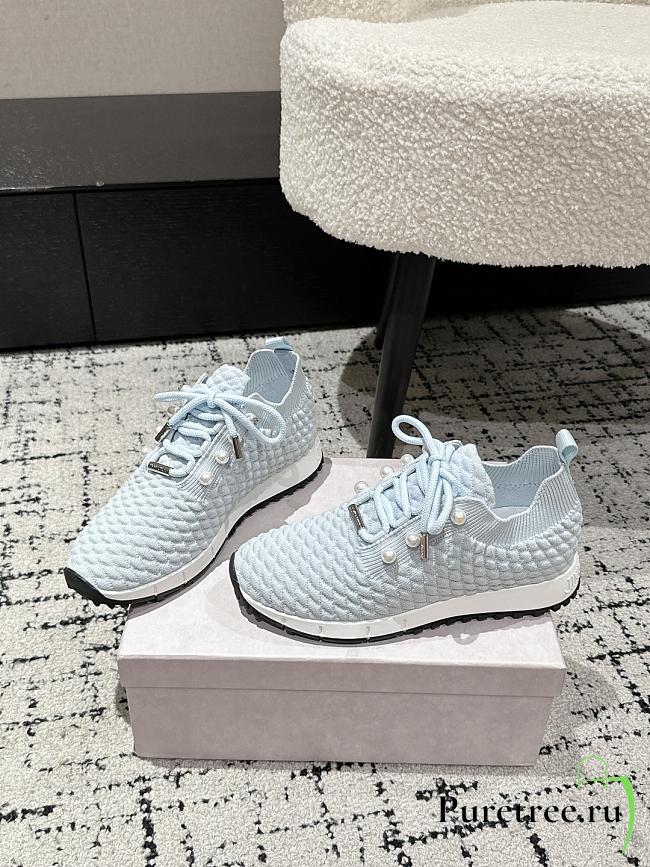 Jimmy Choo Knit Socks Casual Sneakers 07 - 1