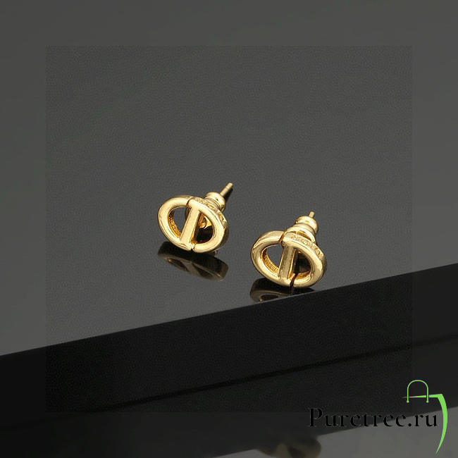 DIOR | CD letter simple earrings - 1