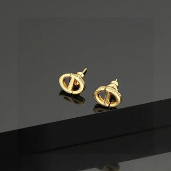 DIOR | CD letter simple earrings