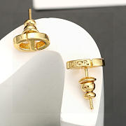 DIOR | CD letter simple earrings - 4