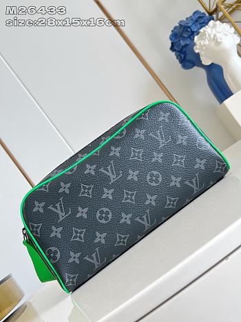 LOUIS VUITTON | Dopp Kit Monogram Eclipse Canvas Green M26433