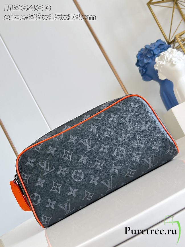LOUIS VUITTON | Dopp Kit Monogram Eclipse Canvas Orange M26433 - 1