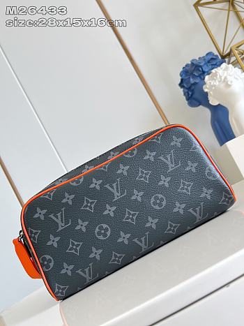 LOUIS VUITTON | Dopp Kit Monogram Eclipse Canvas Orange M26433