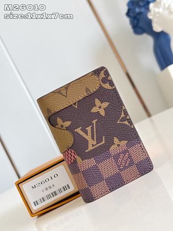 LOUIS VUITON | Pocket Organizer Wallet Monogram Reverse In Brown M26010