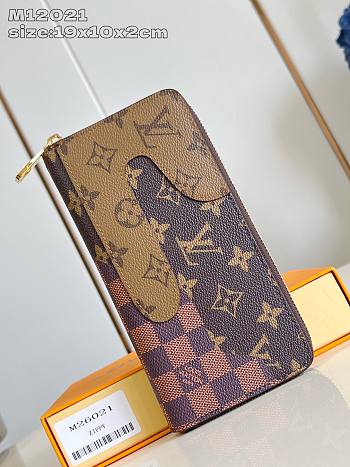 LOUIS VUITTON | Zippy Wallet Monogram Landscape Damier In Brown