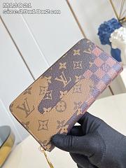 LOUIS VUITTON | Zippy Wallet Monogram Landscape Damier In Brown - 4
