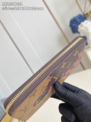 LOUIS VUITTON | Zippy Wallet Monogram Landscape Damier In Brown - 3