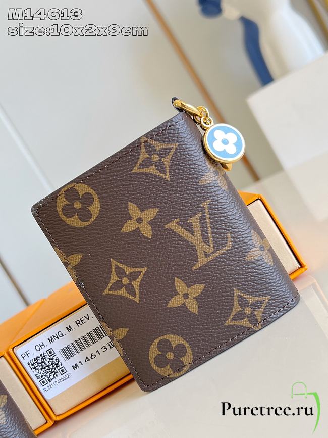 LOUIS VUITTON | LV Charms Pocket Wallet Monogram/Azure Blue M14613 - 1