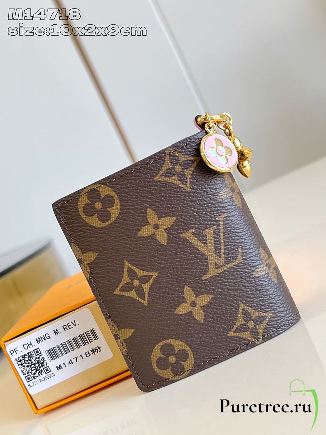 LOUIS VUITTON | LV Charms Pocket Wallet Monogram/Cotton-Candy Pink M14718 - 1
