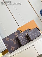 LOUIS VUITTON | Trio Trio Toilet Pouch Monogram M47195  - 3