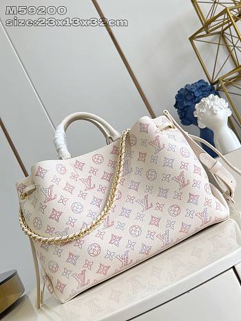 LOUIS VUITTON | Bella Tote Perforated Mahina calfskin leather Dream Cream M15116