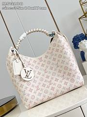 LOUIS VUITTON | Carmel Perforated Mahina calfskin leather Dream Cream  - 1