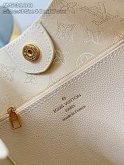 LOUIS VUITTON | Carmel Perforated Mahina calfskin leather Dream Cream  - 6