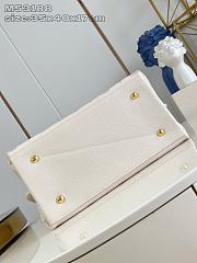 LOUIS VUITTON | Carmel Perforated Mahina calfskin leather Dream Cream  - 5