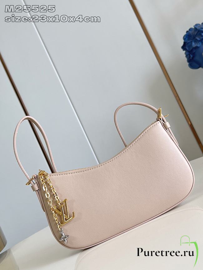 LOUIS VUITTON | LV Bloom Pochette Bag Calfskin M25784 Sand color - 1