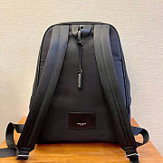 YSL | City backpack in canvas, nylon and leather in black - 5