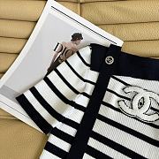 CHANEL | shoulder ribbon knit short-sleeved top - 6