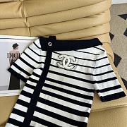 CHANEL | shoulder ribbon knit short-sleeved top - 3