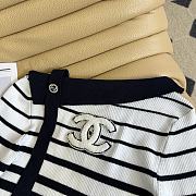 CHANEL | shoulder ribbon knit short-sleeved top - 2
