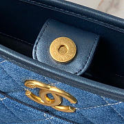 CHANEL | Denim Hobo Bag Gold Hardware  - 5