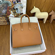 Hermes Birkin 25 Gold Hardware in Brown Color - 4